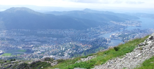 Ausblick vom Fløyen in Bergen